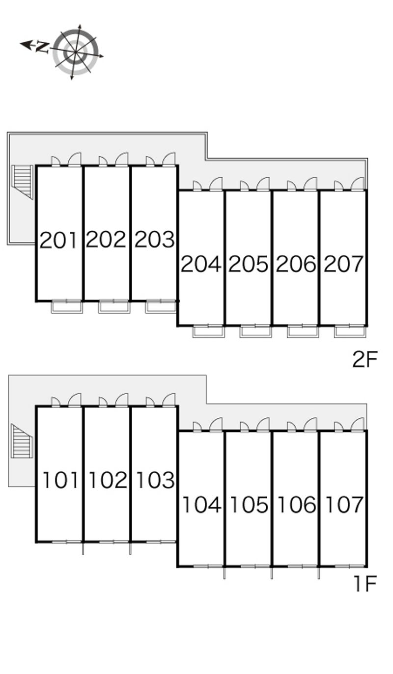 レオパレスヴィーブル呉服町 間取り配置図