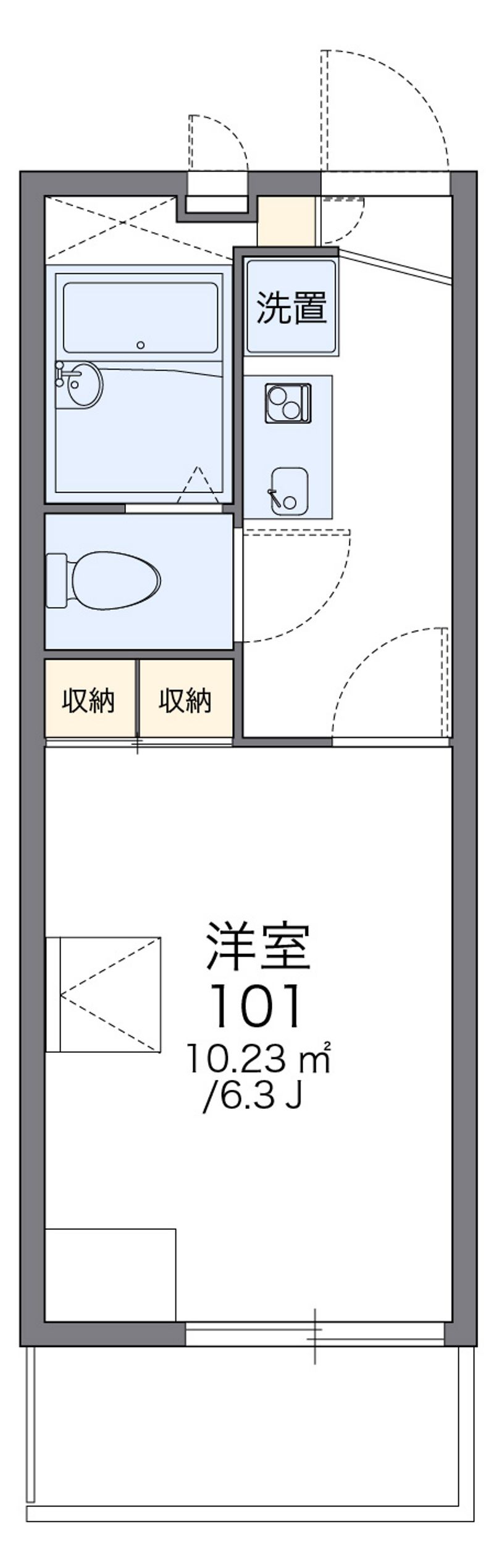 レオパレス千石和多宮 間取図