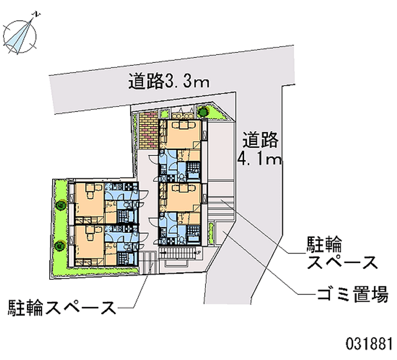 レオパレスカメリアⅡ 区画図