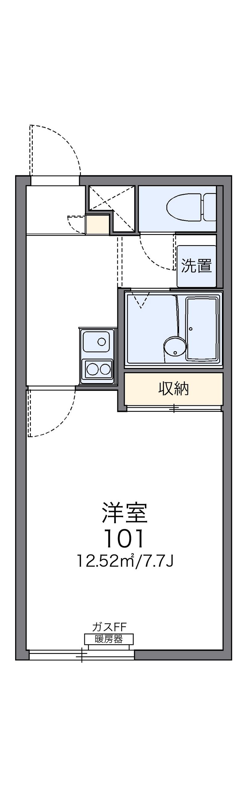 レオパレス青雲 間取図