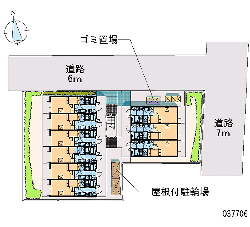 レオパレスコモード 区画図