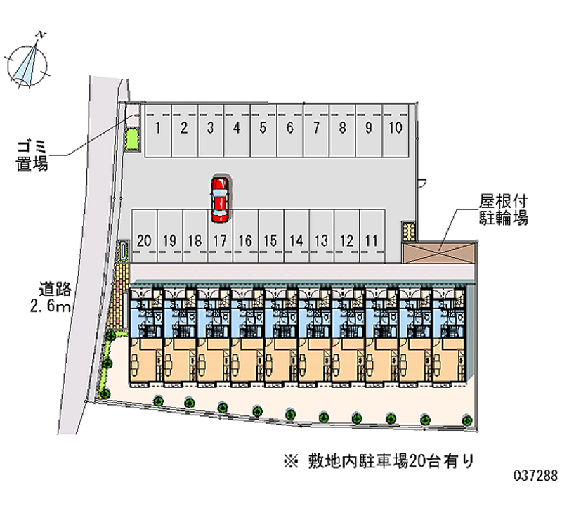 レオパレスパストラルウィンド 月極駐車場