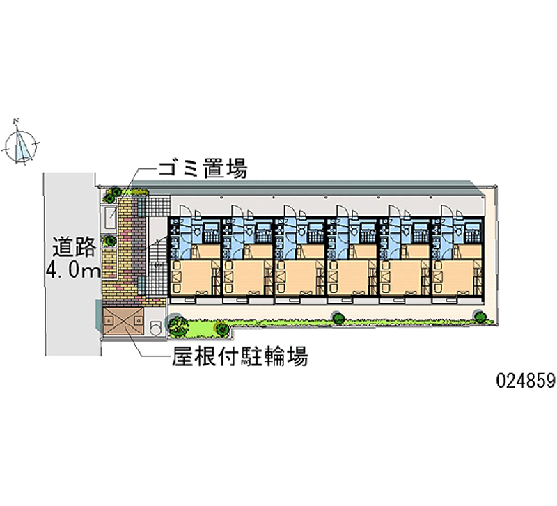 レオパレス御幸暖荘 区画図