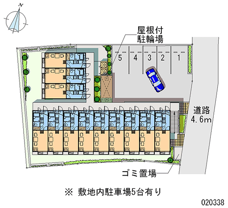 レオパレスＣｈａｒｍＣｏｕｒｔ 区画図