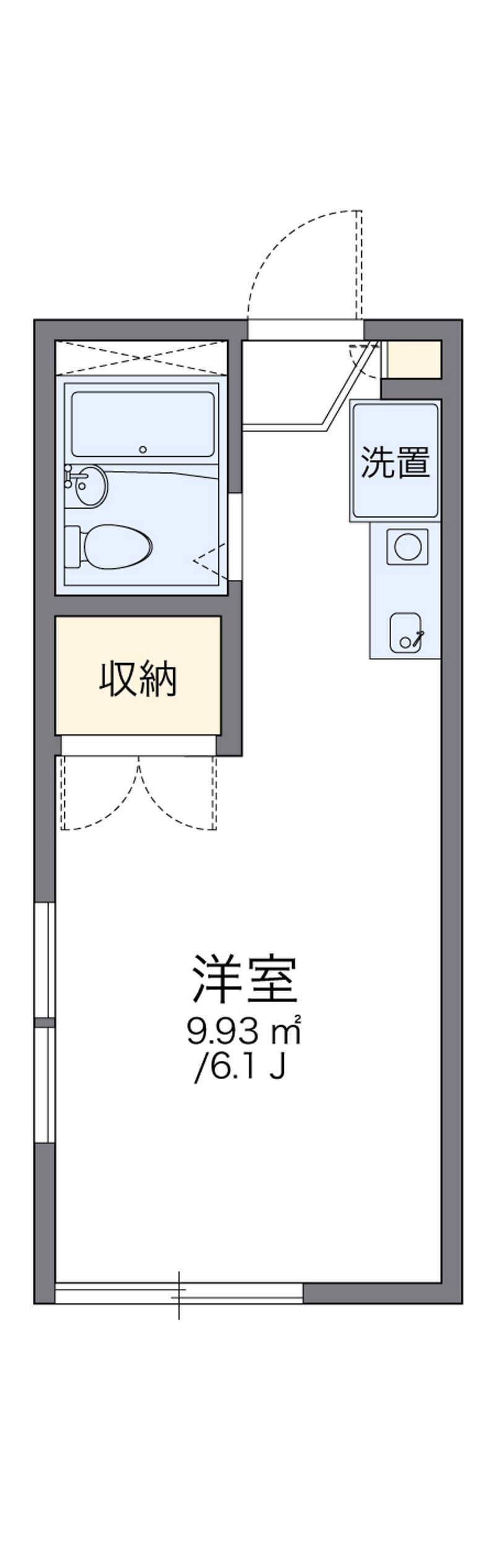 レオパレスドルフィン 間取図