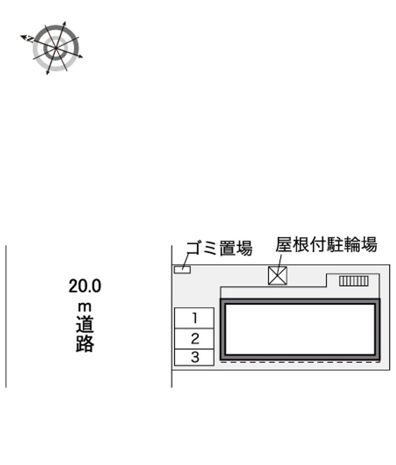 レオパレスベレン　Ⅱ 配置図