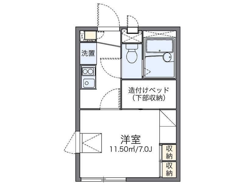 レオパレスヴァン 間取図