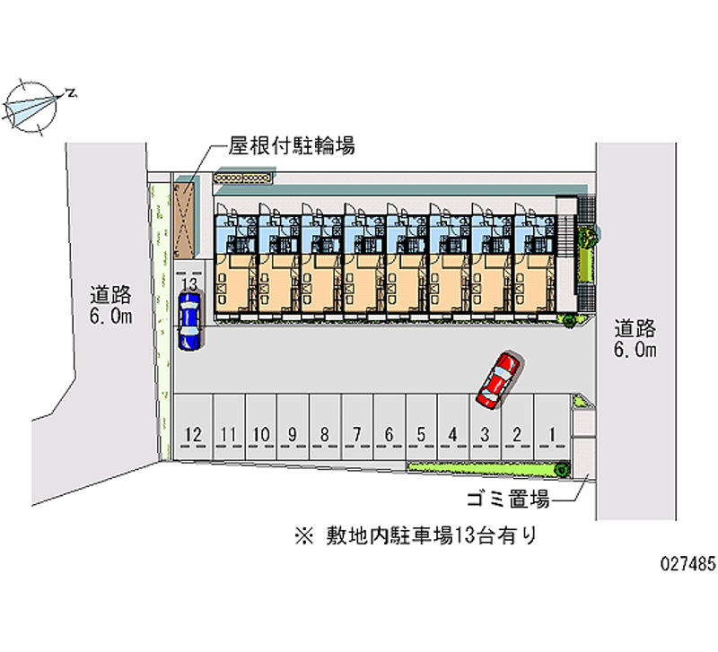 レオパレス小田 月極駐車場