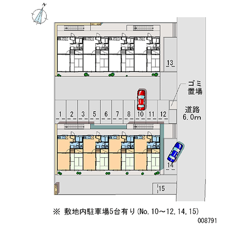 レオパレス永山第２ 区画図