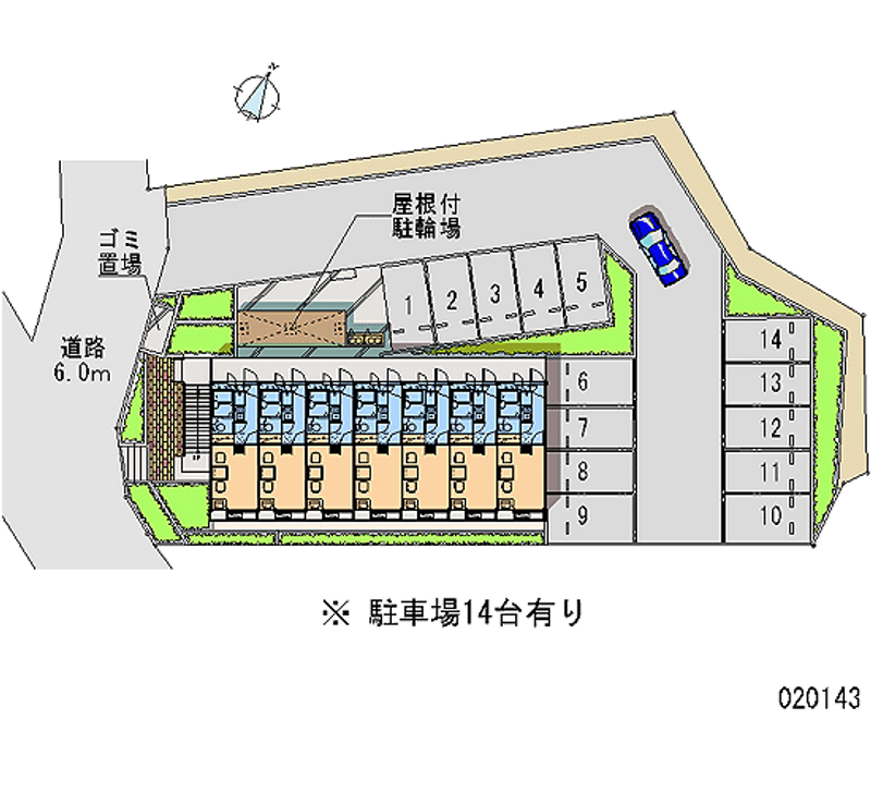 レオパレス東和田 月極駐車場