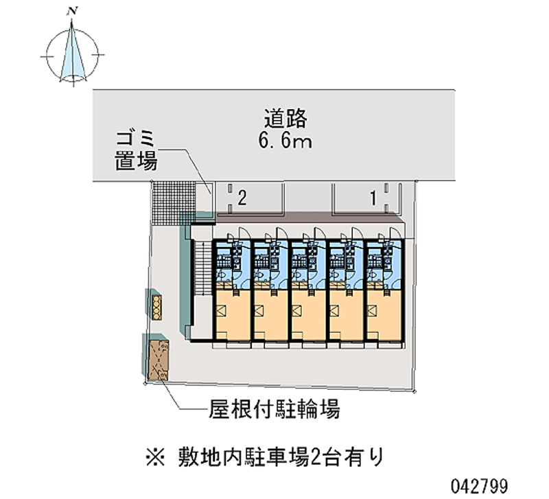 レオパレスメルシー新和Ⅱ 区画図