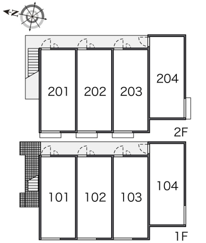 レオパレススターポート３１ 間取り配置図