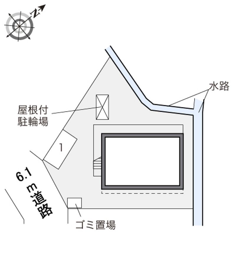 レオパレスメゾンビクトワール 配置図