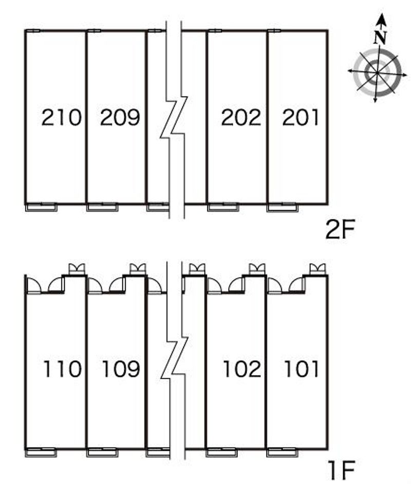 レオパレスエスプワール 間取配置図