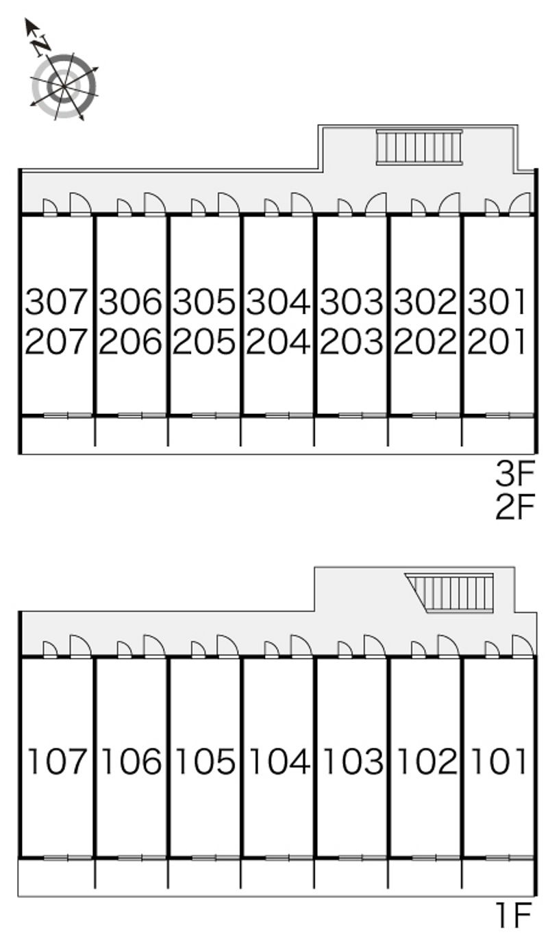 レオパレスぷれみーるキティ 間取配置図