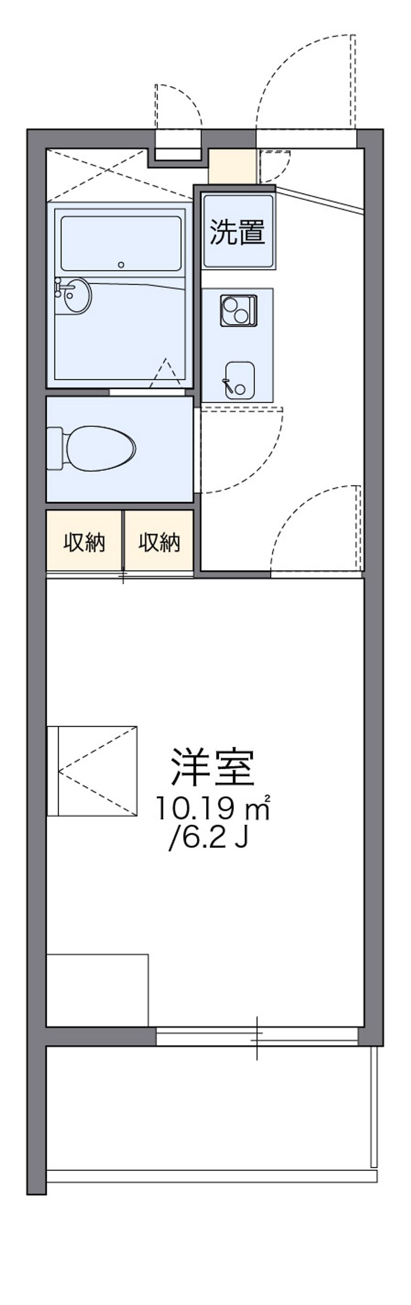 レオパレス花水木二番館 間取図