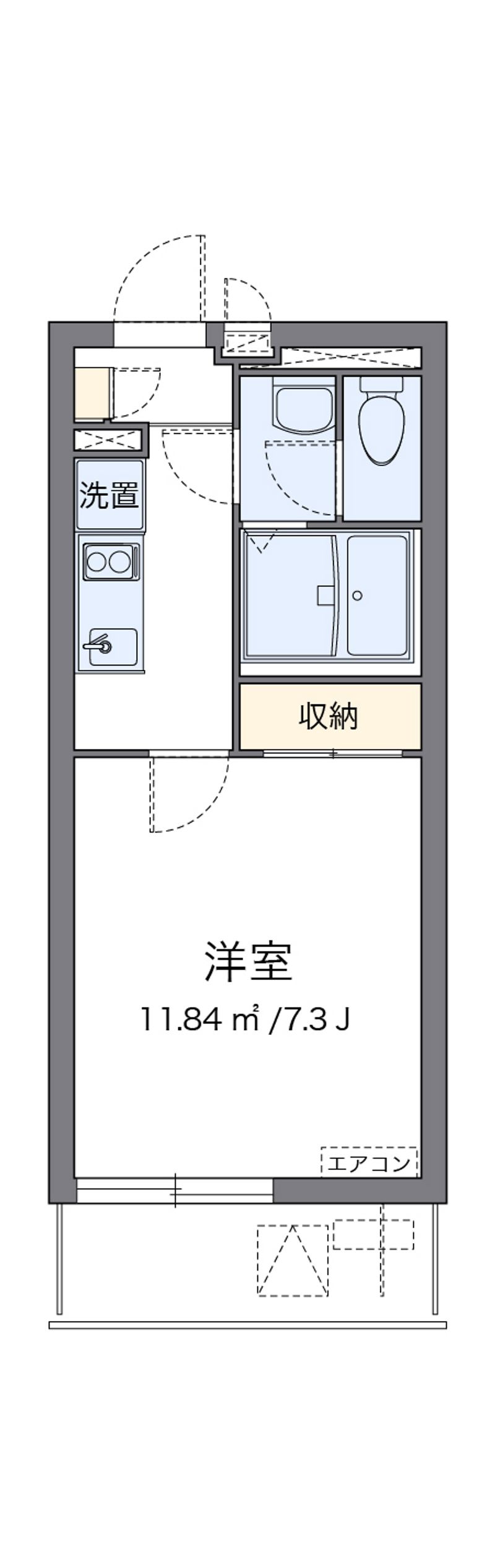 クレイノサニープレイス 間取図