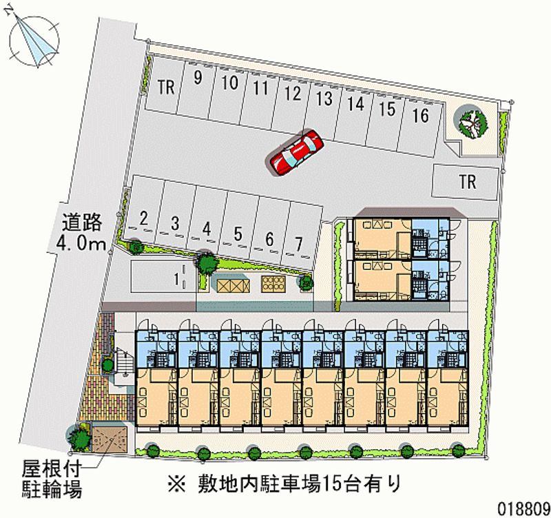 レオパレスコンフォール 月極駐車場