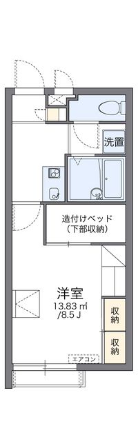 レオパレスサザンウィンド 間取り図
