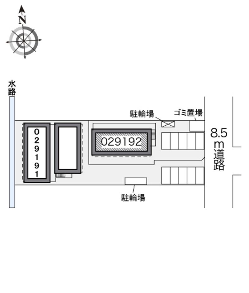 レオパレスＮＡＫＡＴＡ　Ｂ 配置図