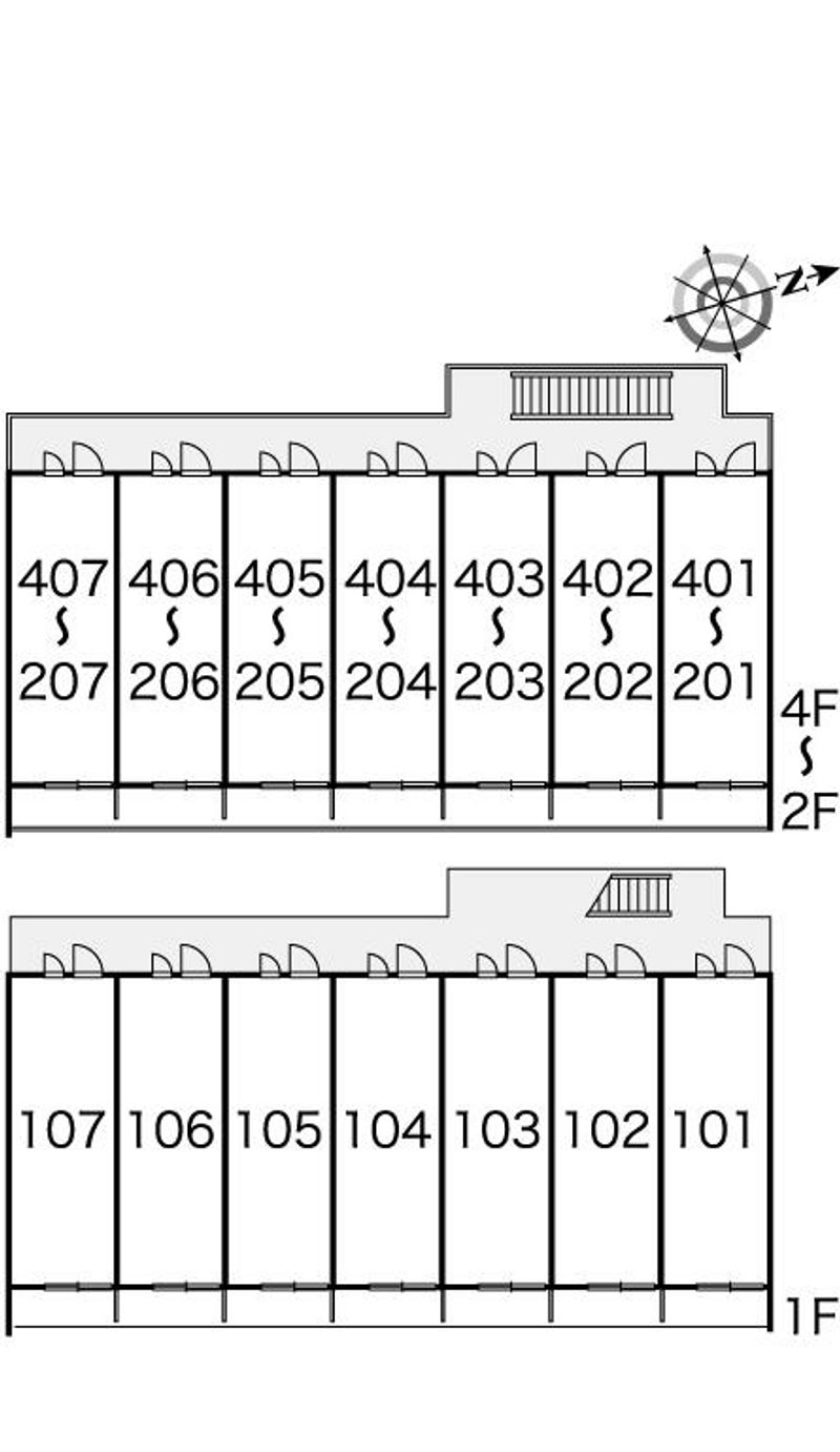 レオパレスウタガワ 間取配置図