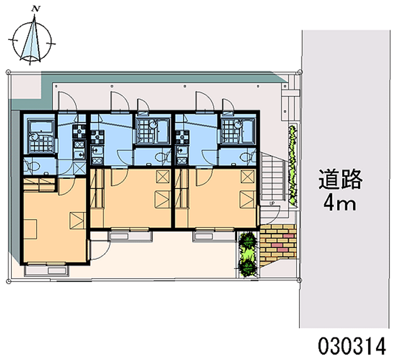 leopalace Hikawadai Sơ đồ khu đất