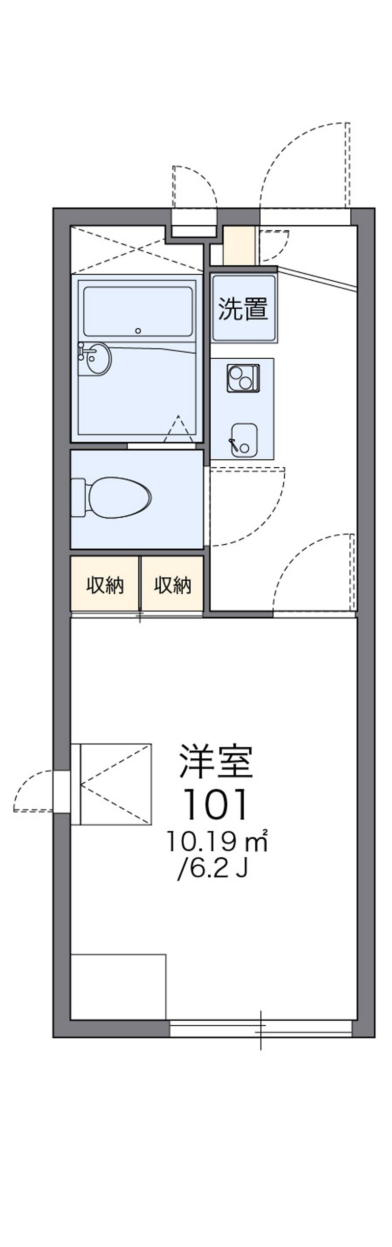 レオパレスウエストサイド 間取図