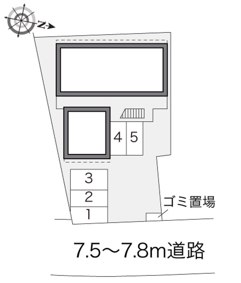 レオパレス昭和町 配置図