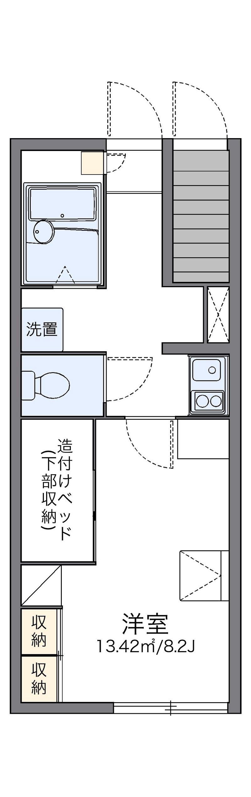 レオパレスＢｌｕｍｅｎＨｅｉｍ 間取図