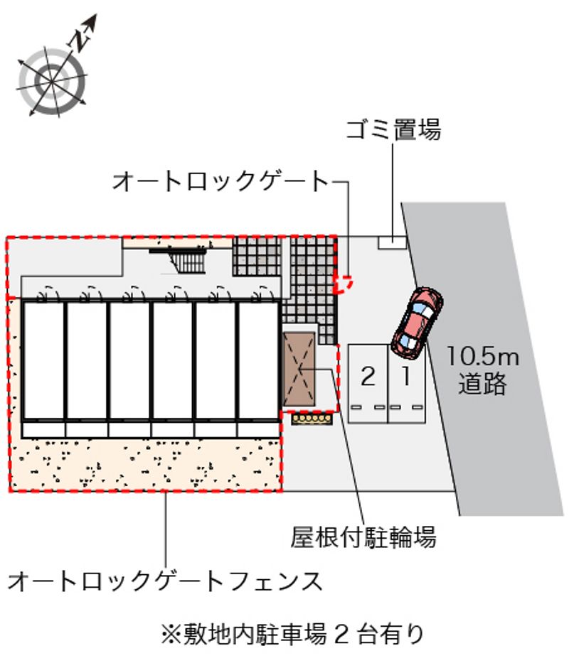レオパレスファーストコートユウ 配置図