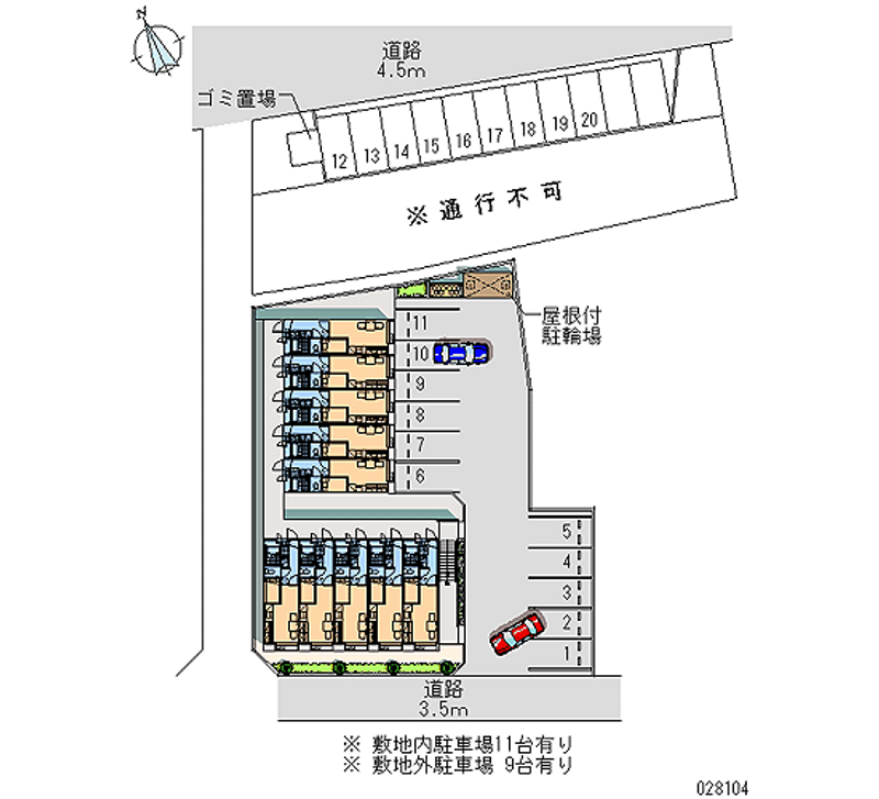 28104 Monthly parking lot