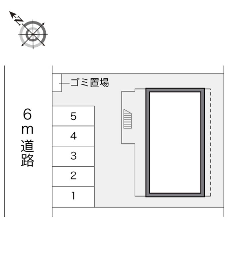 レオパレスコンフォート稲荷町 配置図