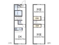 レオパレス古市場３ 間取り図