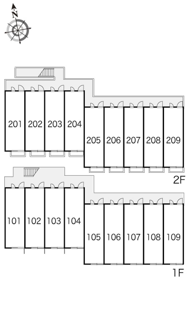 レオパレスヒット 間取配置図