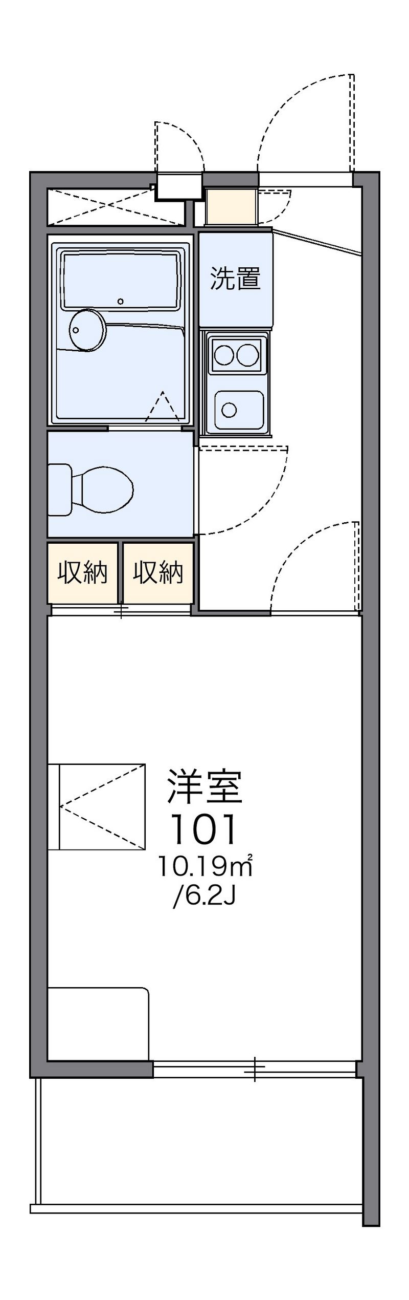 レオパレスクリア 間取図