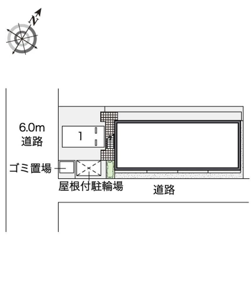 レオパレス住吉５ 配置図
