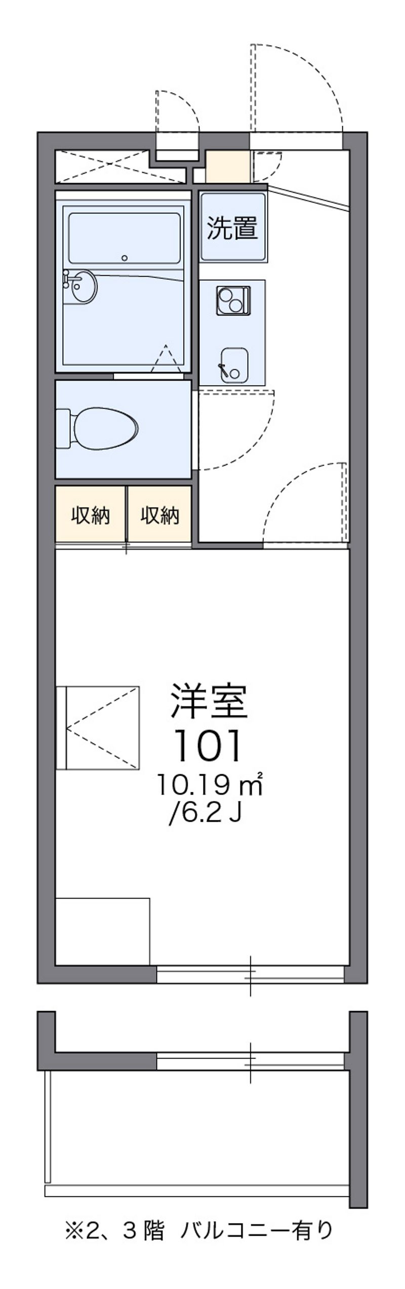 レオパレスルニⅢ 間取図