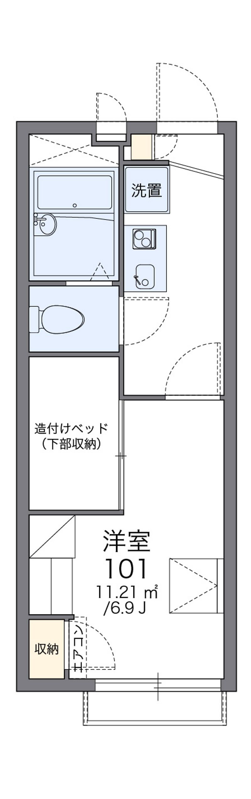 レオパレスＲⅠＴＡ 間取図