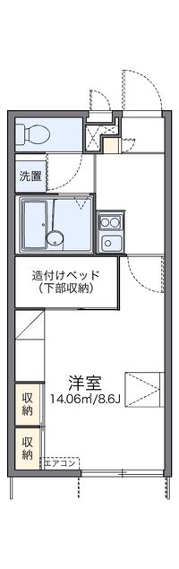 レオパレス星＆ナミ　Ｋ１０ 間取り図