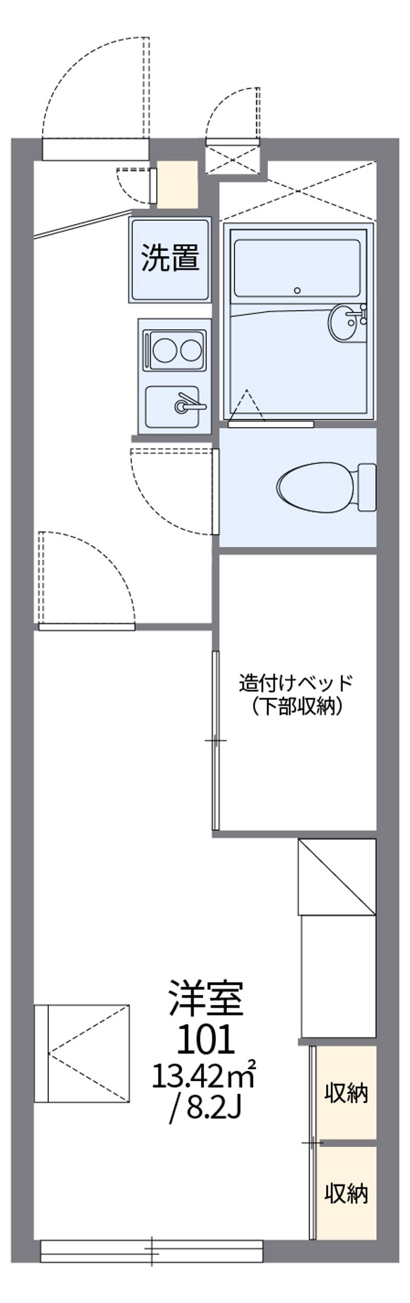 レオパレスバラの妖精 間取図