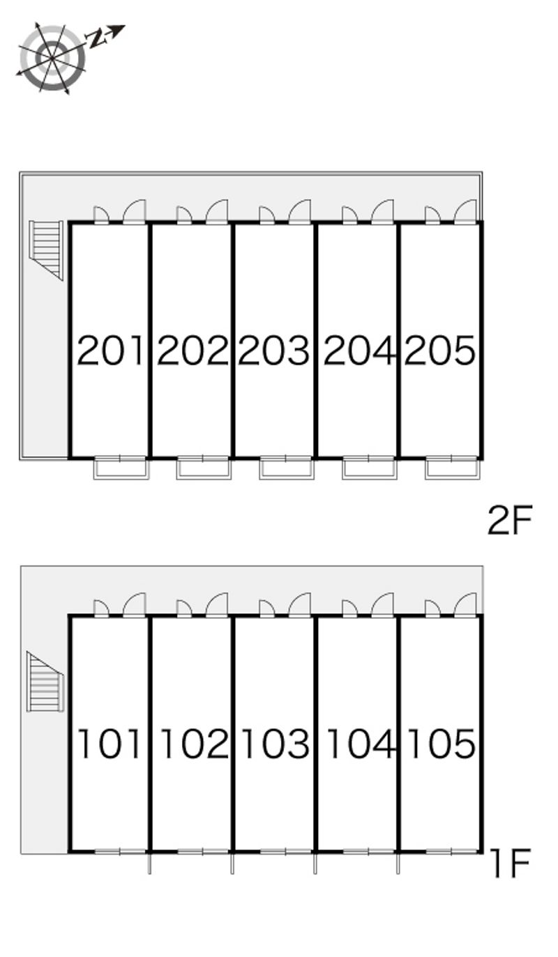 レオパレスささめヒルズ 間取配置図