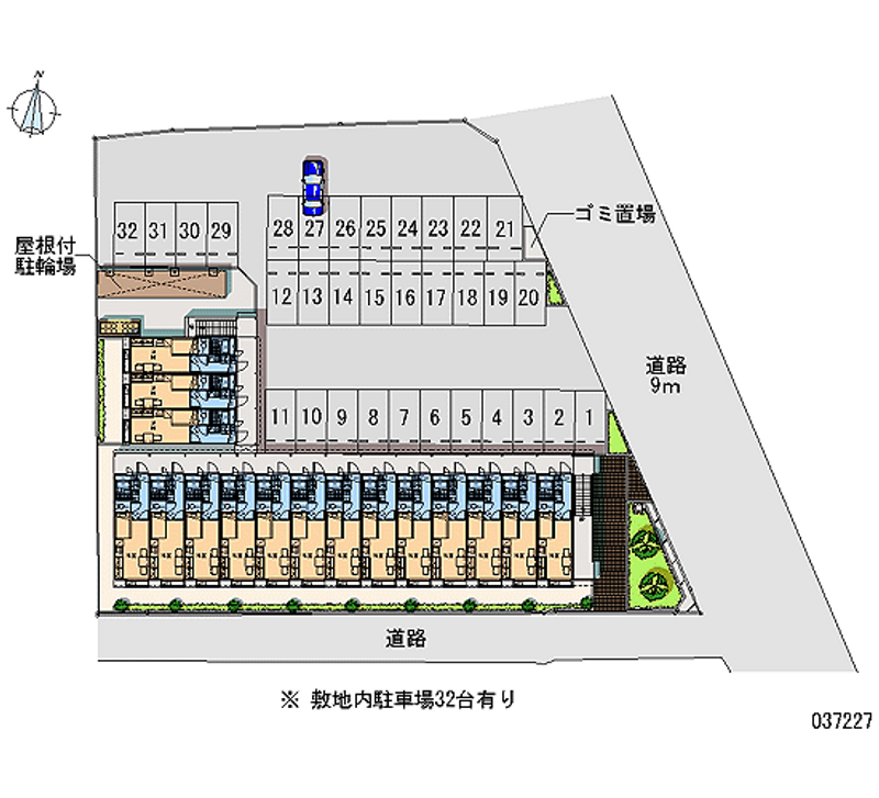 レオパレス水一 月極駐車場