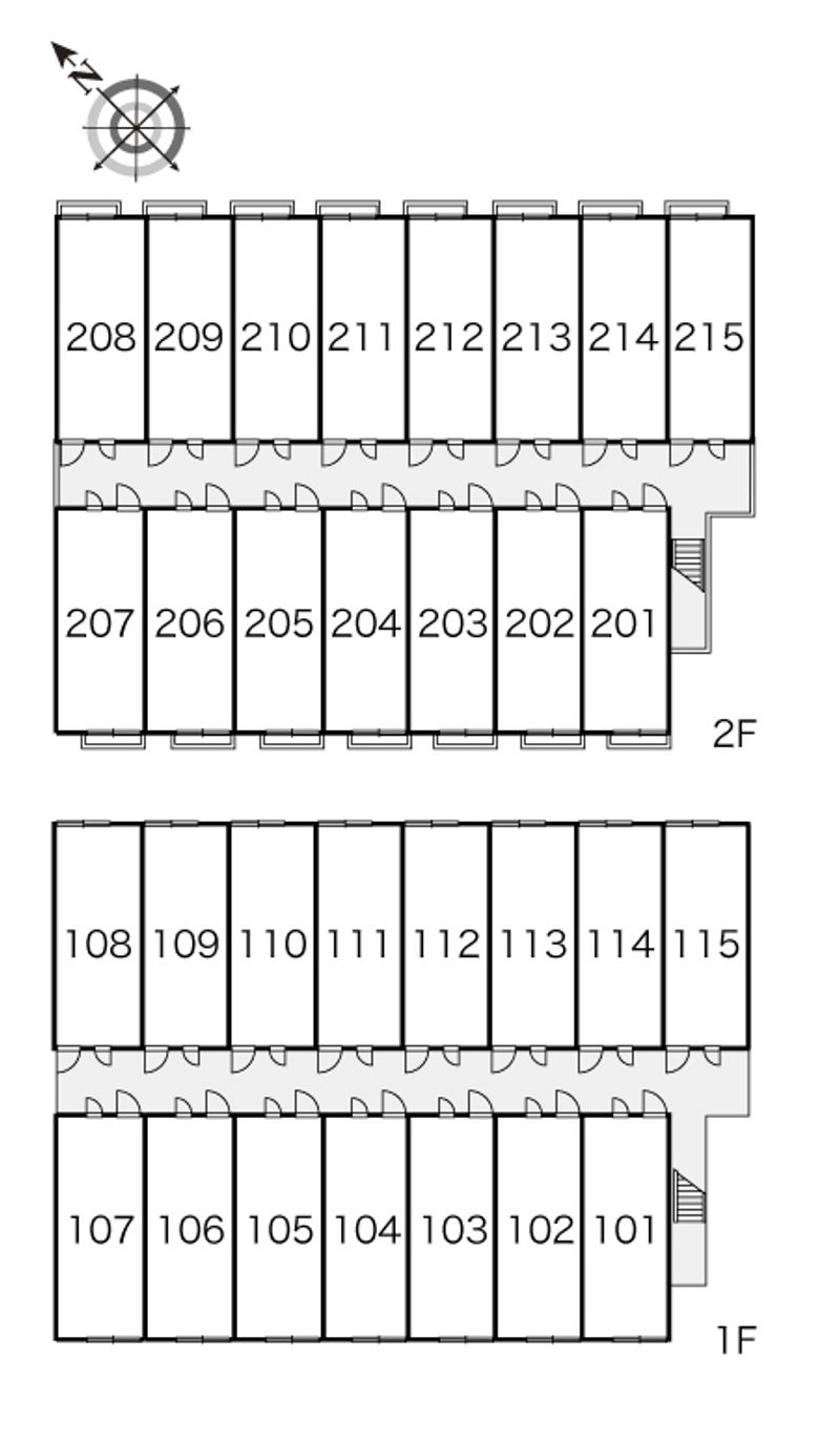 レオパレス和田 間取配置図