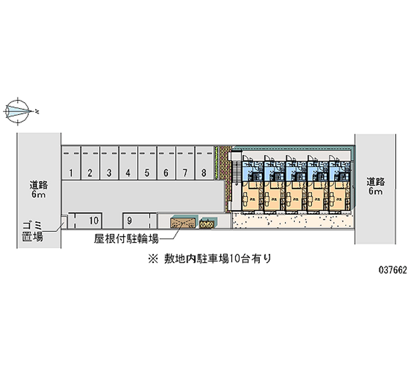 レオパレスレインボーⅡ 月極駐車場