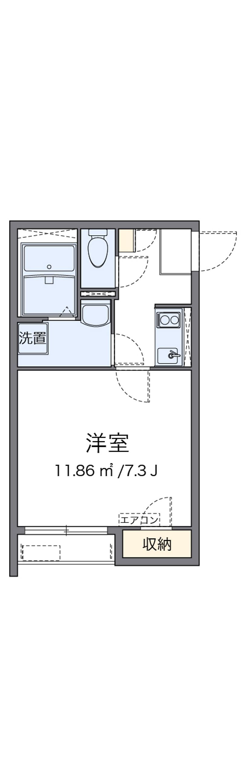 クレイノエルヴィータ東比恵 間取図