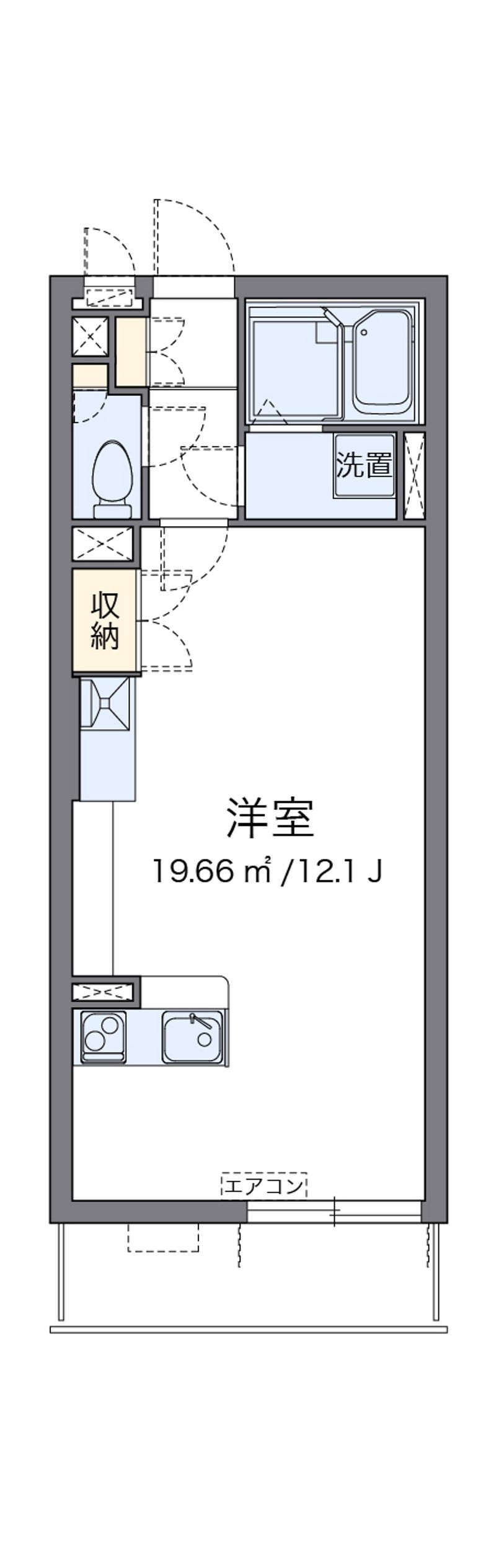 ミランダクレールコート新里 間取図