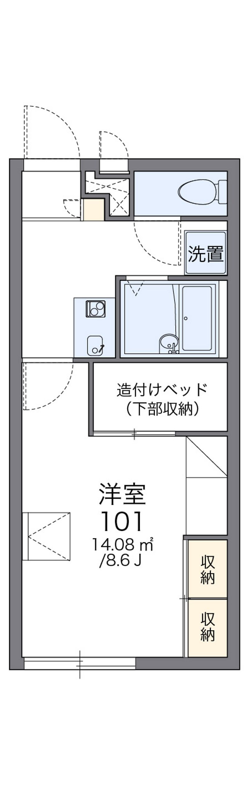 レオパレスＭｔ．岩手Ｂ 間取図