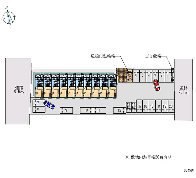 34581 Monthly parking lot