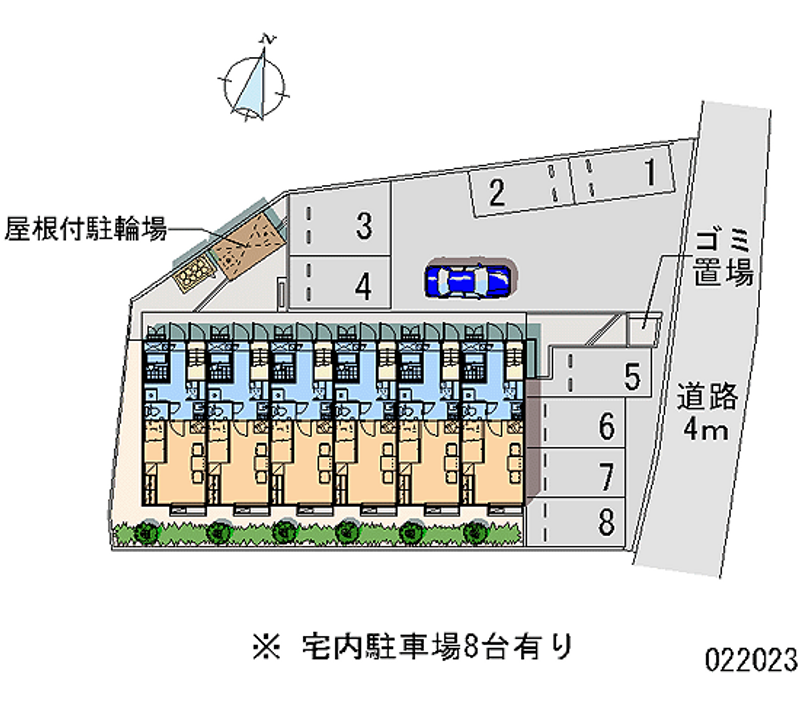 レオパレスパギー 月極駐車場