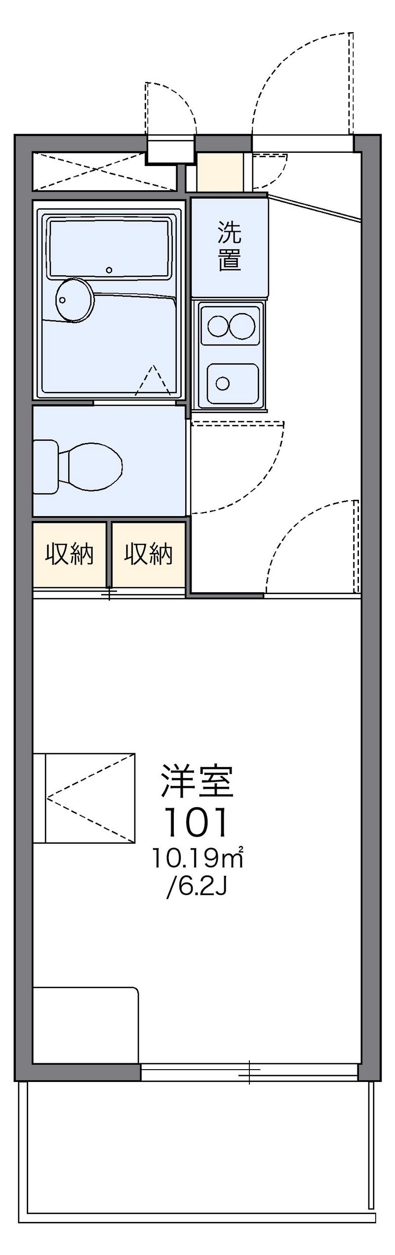 レオパレスれもんの木 間取図